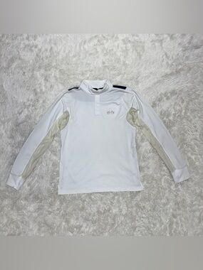 Women’s Small White Equine Couture Long Sleeve Horseback Riding Show Shirt